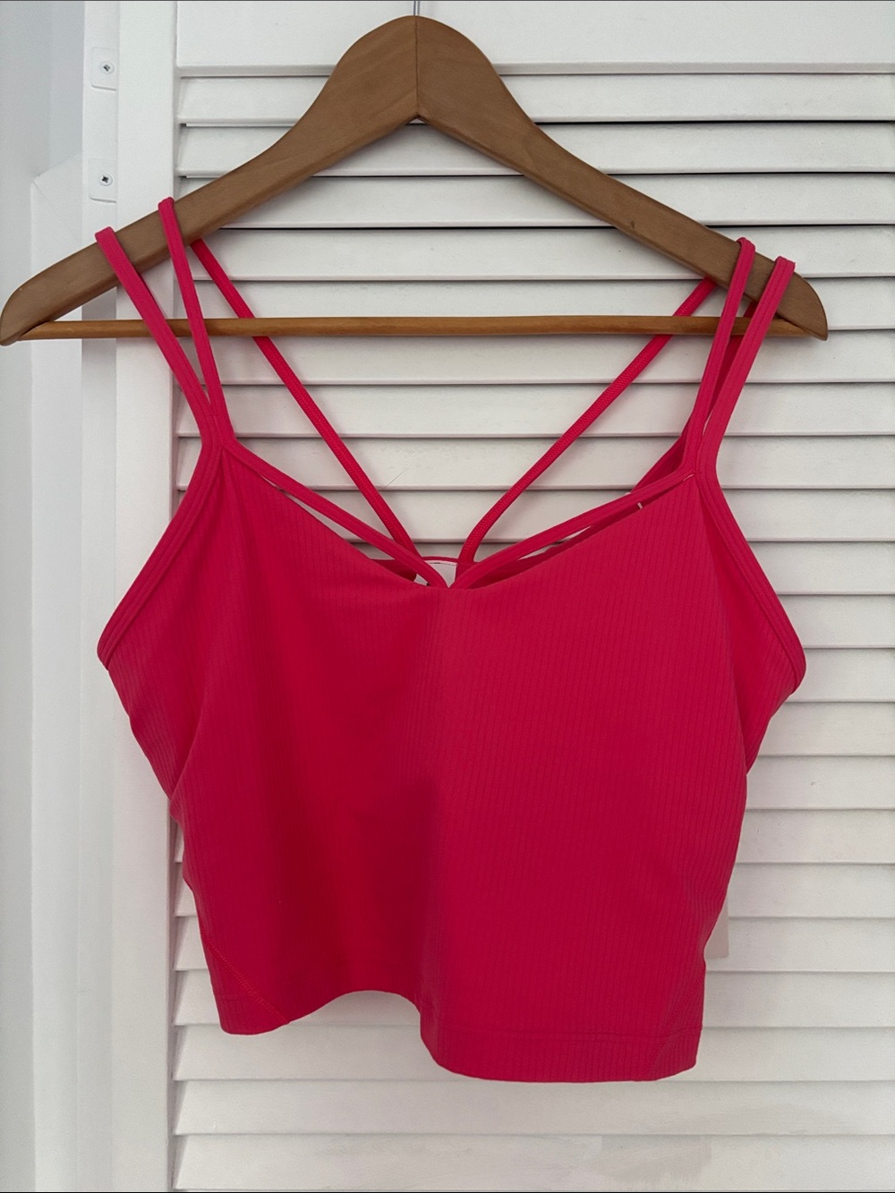 Lululemon Align Strappy Ribbed Tank in pink, size 8, NWT